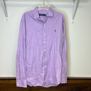 Polo by Ralph Lauren Lavender Long Sleeve Button-Down Shirt